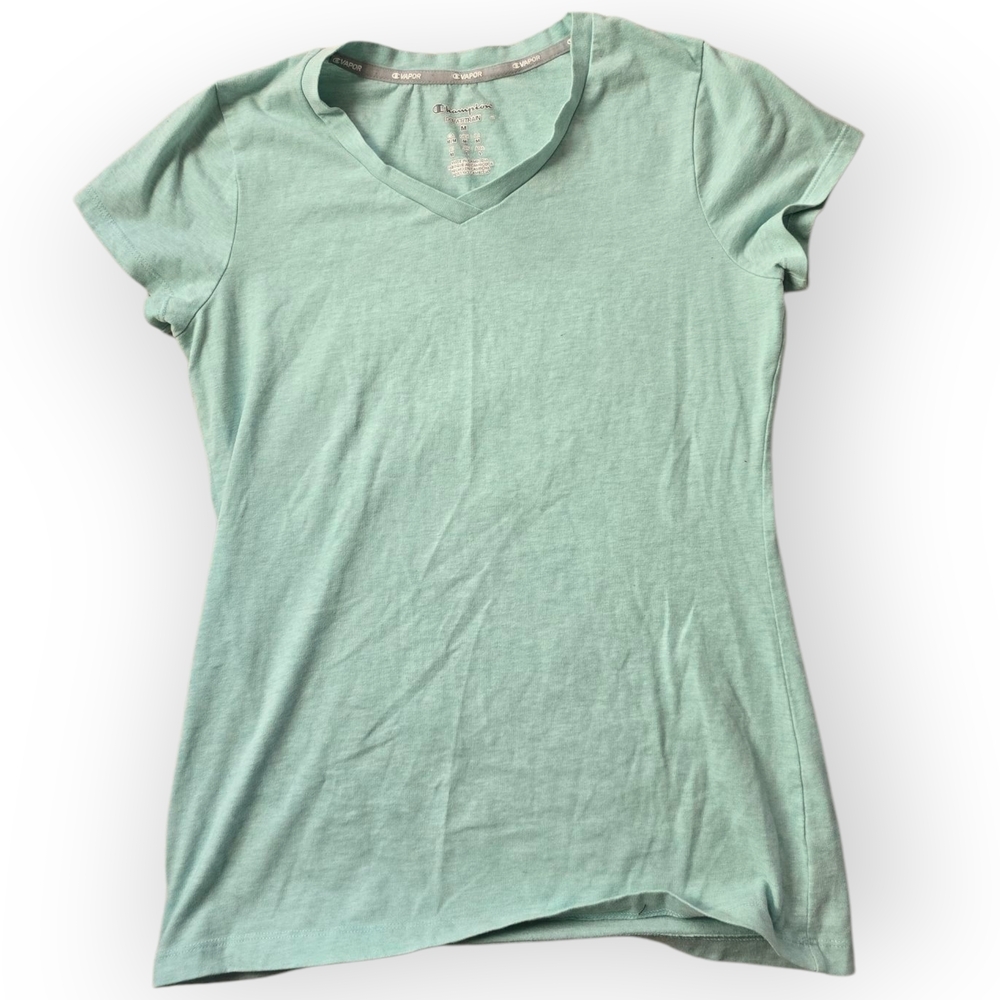 Champion Mint Green V-Neck Women's Top